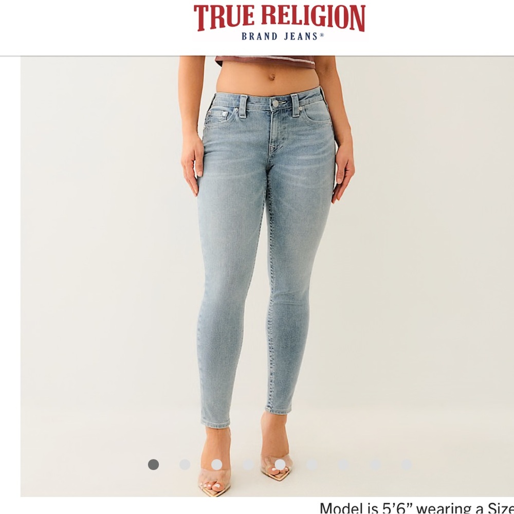 True Religion  HALLE Mid Rise Super Skinny